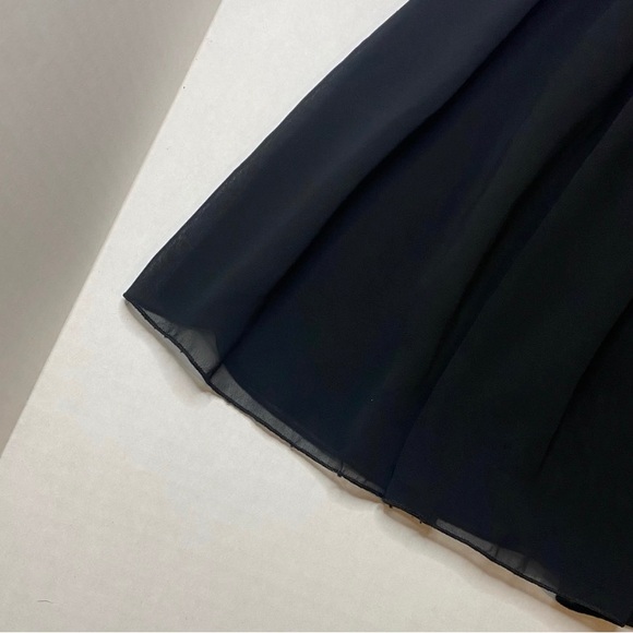 American Apparel Chiffon Circle Skirt Black - Picture 7 of 8